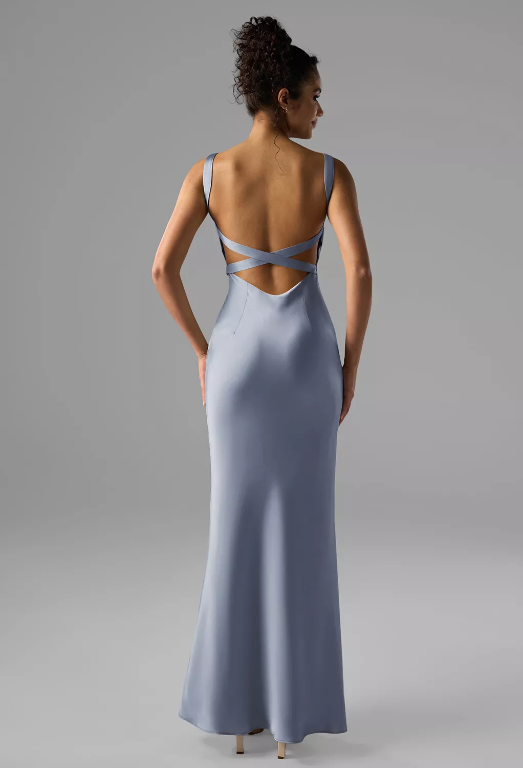 AW Armaan Dusty Blue  Wedding Guest Dresses